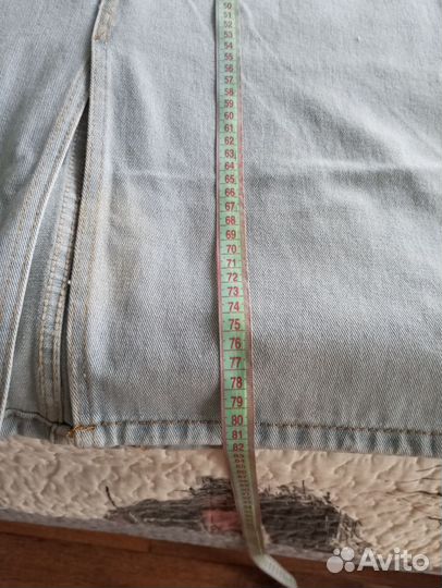 Джинсовая юбка длинная 48 50 новая