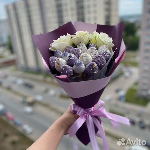 Клубника в шоколаде букеты