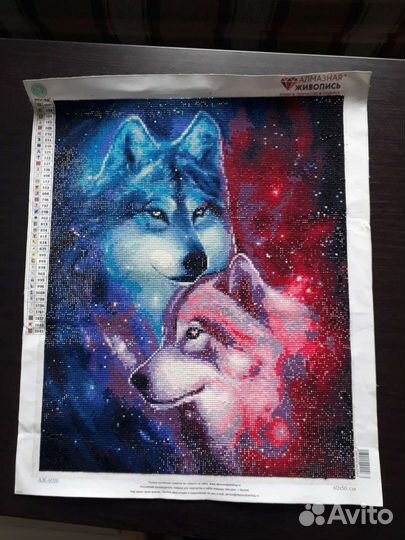 Готовая картина алмазная мозаика