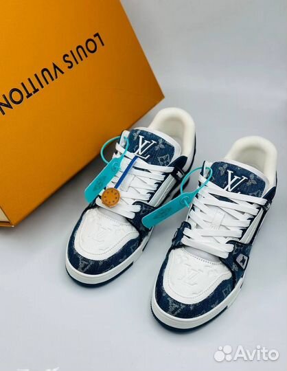 Кроссовки Louis Vuitton Trainer синие
