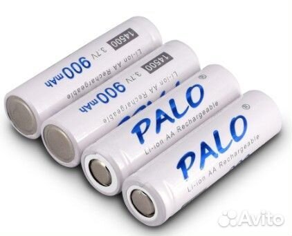 Аккумулятор 14500, 3.7в, 900mAh, palo, оригинал, 1