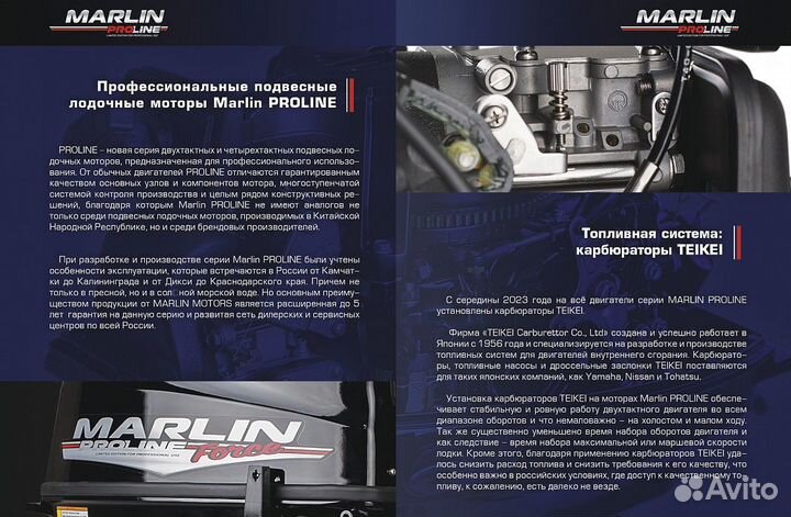 Лодочный мотор marlin proline MP 50 AMH под водоме