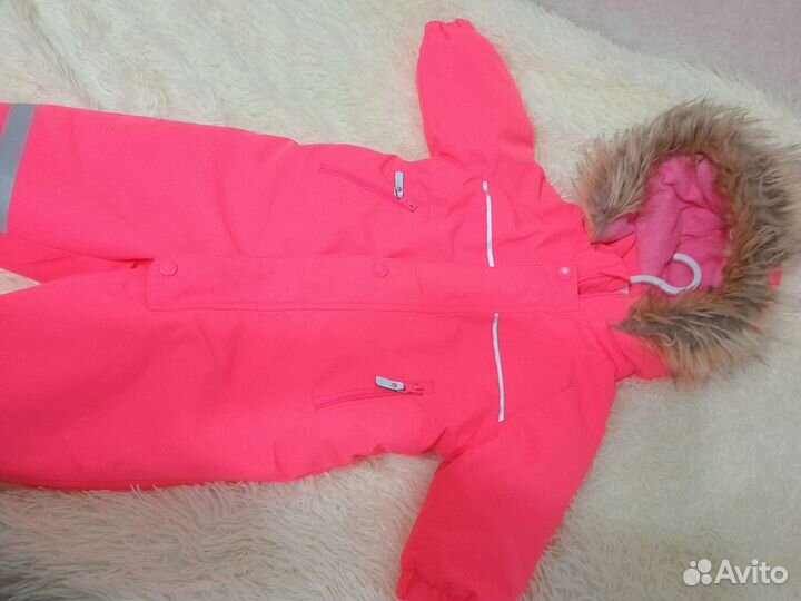 Зимний комбинезон для девочки 74 80 см