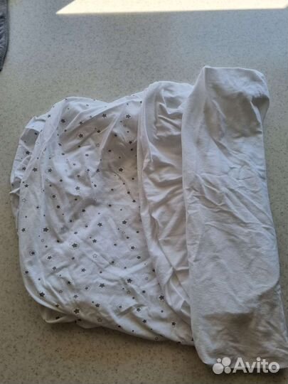 2 натяжные простыни mothercare новые