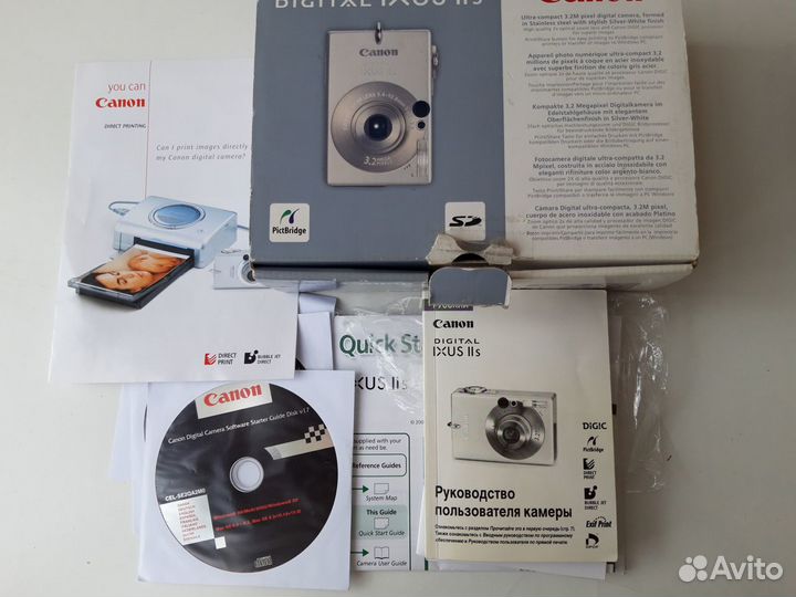 Фотоаппарат Canon Digital Ixus IIs на запчасти