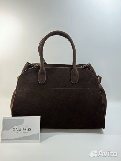 Сумка the row margaux натуральная замша