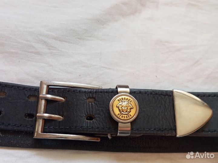 Мужской кожаный ремень Versace