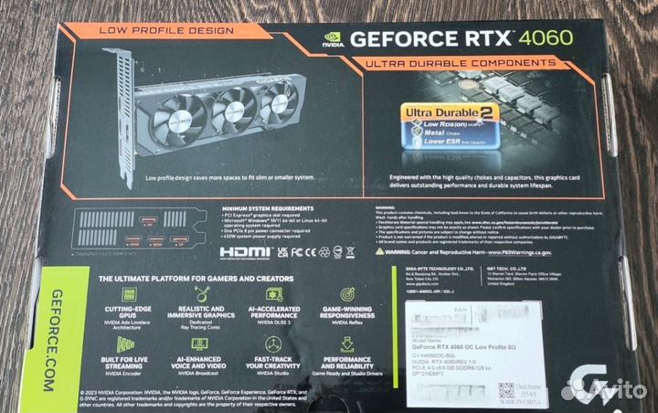 Gigabyte Видеокарта GeForce RTX 4060