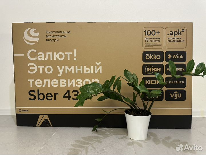 Новый Телевизор Sber 43 дюйма SMART TV