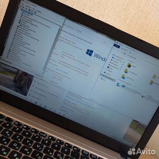 Ноутбук asus full hd, core i3,8,hd5500,ssd240+500