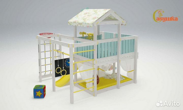 Спортивный комплекс Савушка Baby 8 голубой