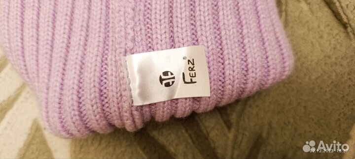 Комплект шапка и шарф женские