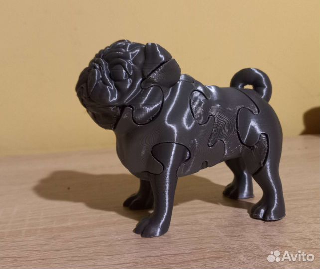 Мопсик 3d пазл