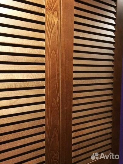 Жалюзийные двери из дуба бука сосны