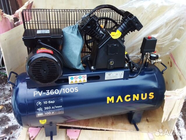 Компрессор воздушный magnus (чугун) 100л.2.2кВт купить в Ростове-на ...