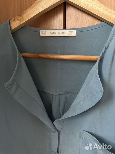 Женская блуза Zara 46 натуральный шелк