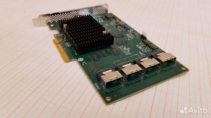 Контроллер HBA LSI SAS9201-16i SAS2/sata3 16xHDD