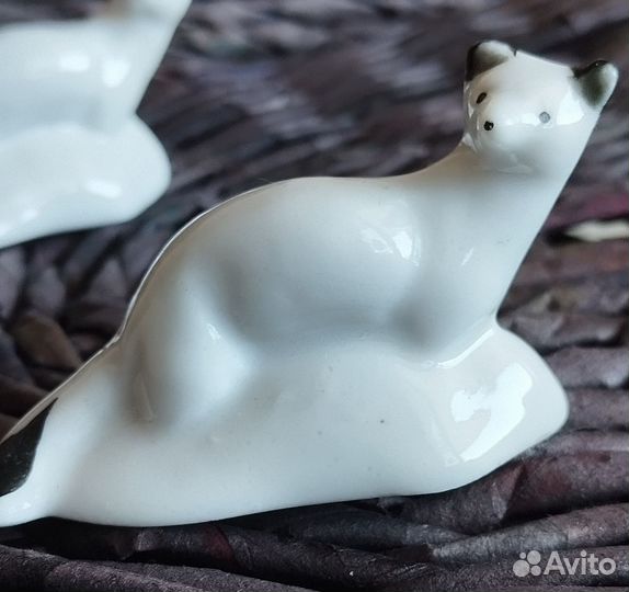 Фарфоровые статуэтки ссср,горностай Хайта