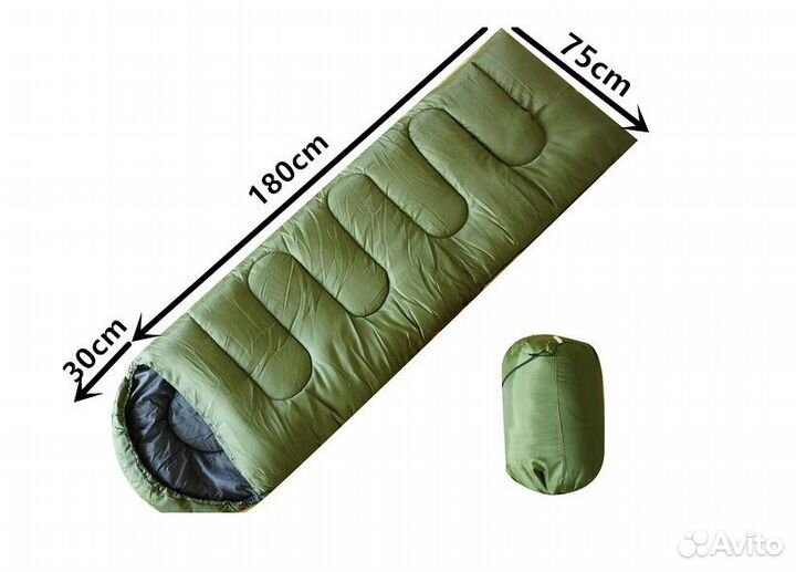 Спальный мешок спальник одеяло 210*75см