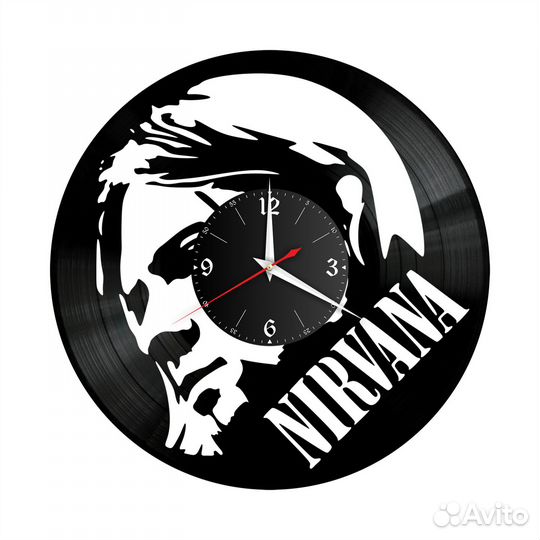 Группа Nirvana №1 часы из винила