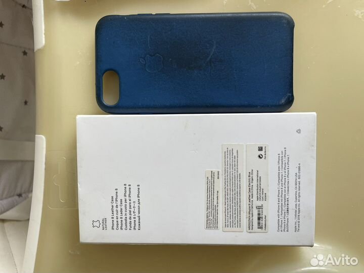 Чехол Leather case iPhone 7 8 Se2 Se3