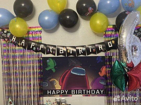 Фотозона на день рождения Амонг ас Among as