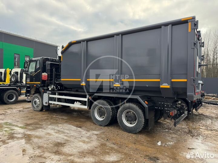 Ломовоз FAW J6 CA3250 с КМУ Велмаш-С, 2025