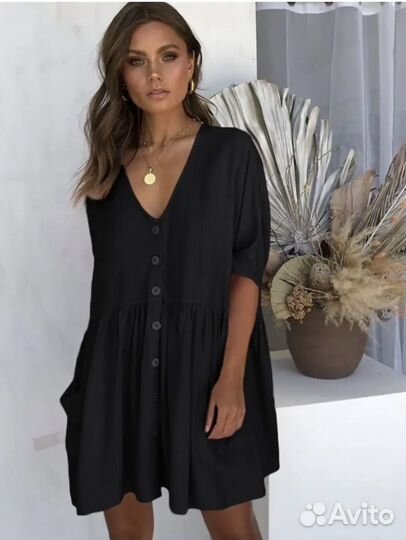 Пляжная туника рубашка 42-46