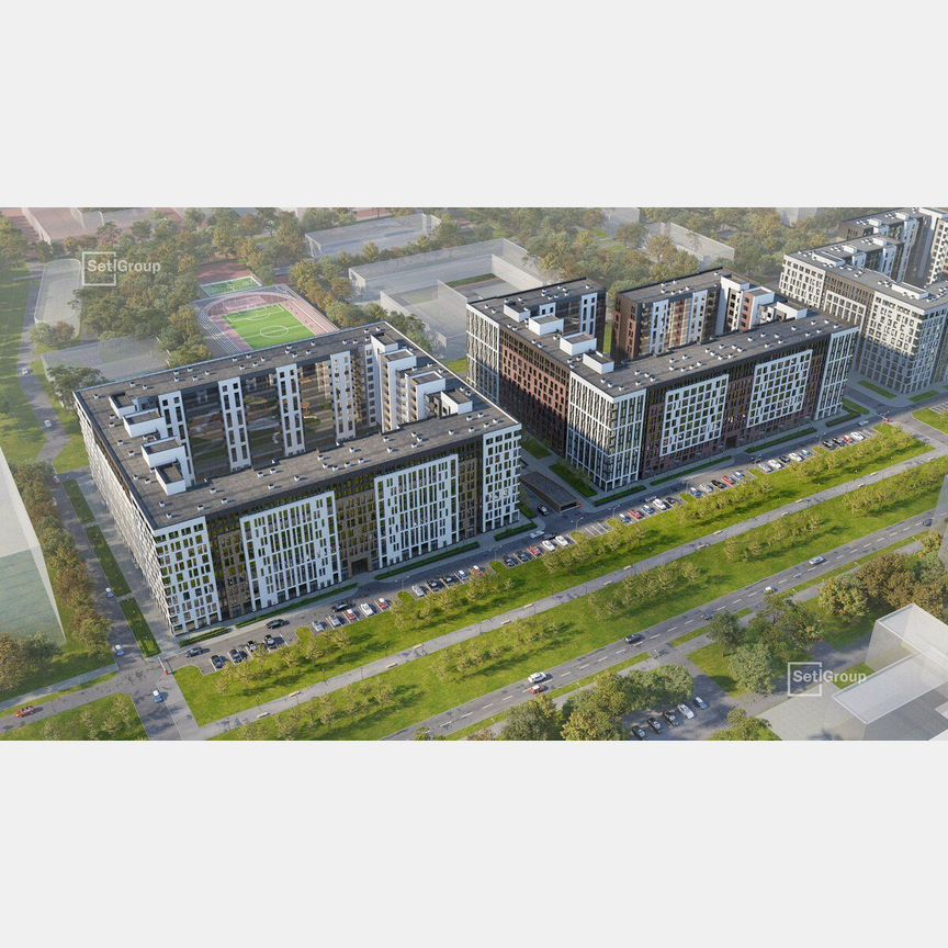 2-к. квартира, 67,4 м², 2/10 эт.