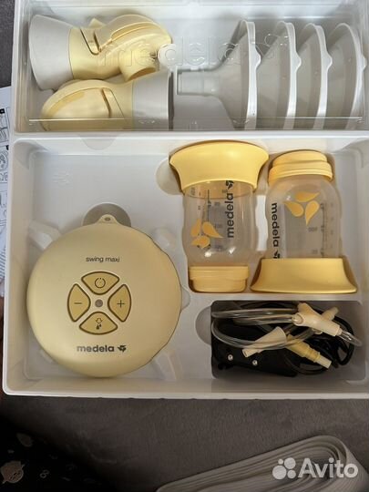 Молокоотсос электронный meleda и комплект к нему