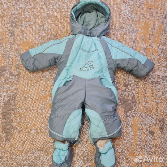 Зимний комбинезон для девочки 74