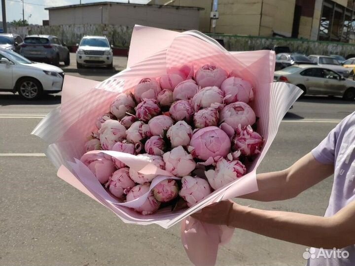 Пионы Доставка цветов букеты