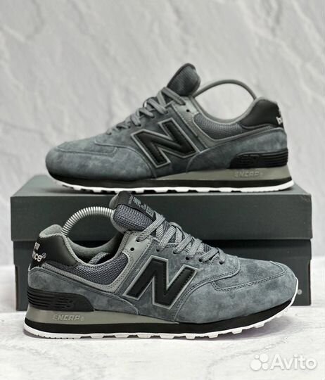 Кроссовки new balance 574 серые