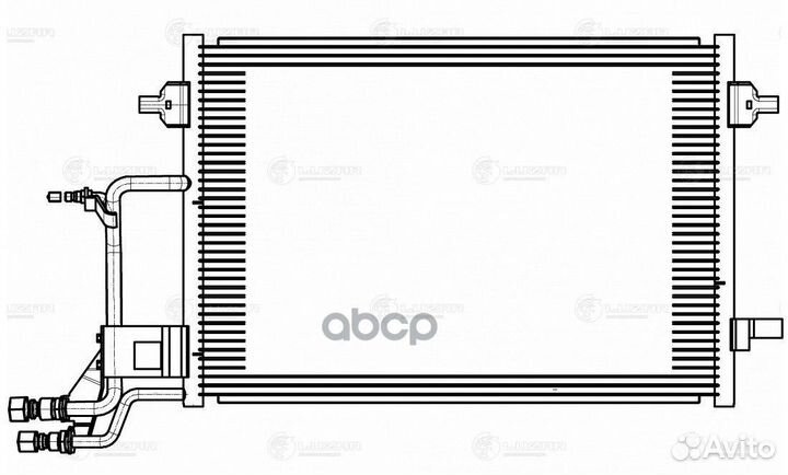 Радиатор кондиц. для а/м VW Passat B5 (96) (LR