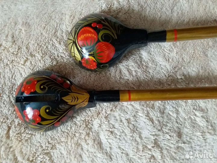 Ложки Хохлома на длинной ручке