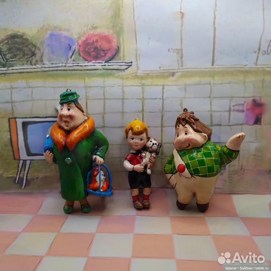 Елочные игрушки из папье-маше