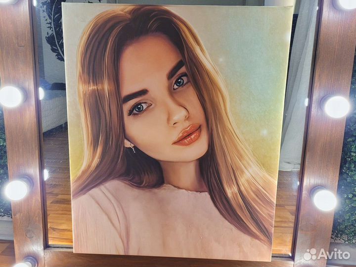 Цифровой рисунок с печатью на холсте, и не только