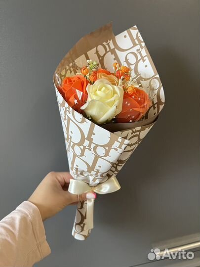 Букет из мыльных роз, на 1 сентября