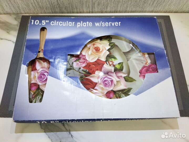 Блюдо для торта + лопатка. Новые