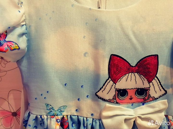 Платье LOL голубое