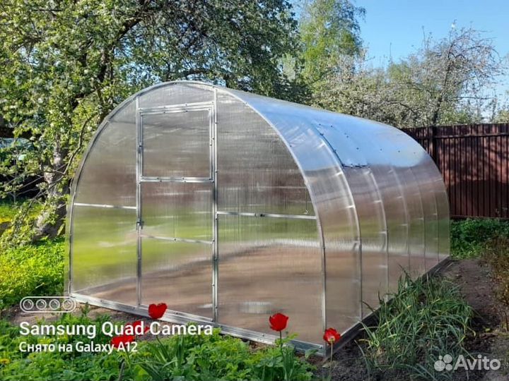 Теплица арочная (двойная дуга 20х20) оптима-Р