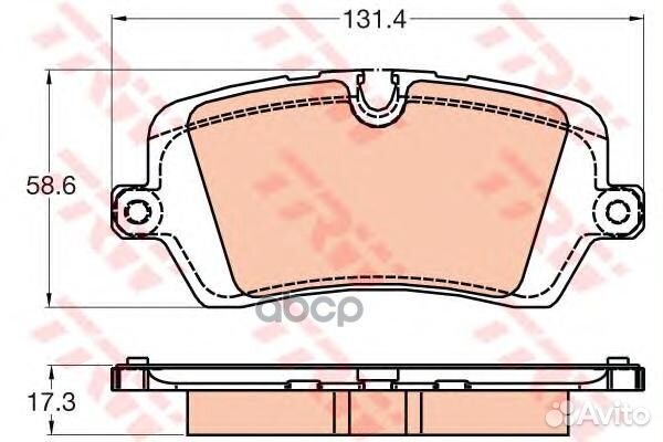 Колодки тормозные дисковые зад GDB2029 TRW
