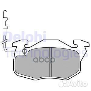 Колодки тормозные дисковые LP490 Delphi