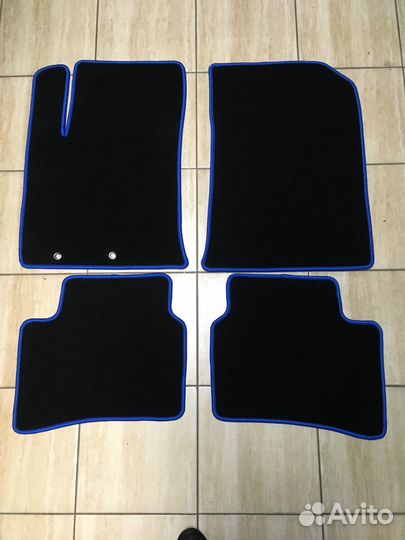Автоковрики велюровые Kia Rio Премиум качество