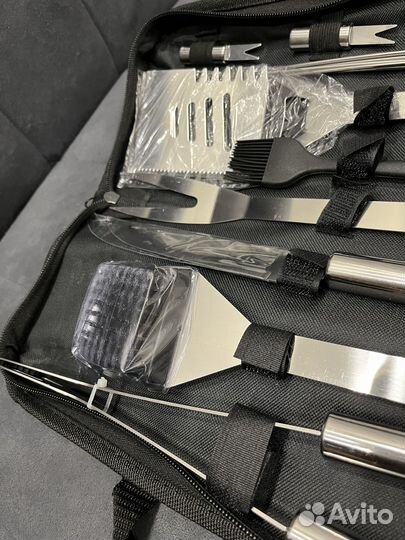 Подарочный набор для барбекю в кейсе с шампурами