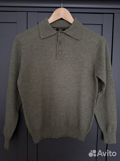Свитер поло 100% шерсть мериноса