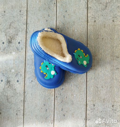 Детские утеплённые галоши