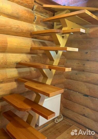 Обшивка ступеней Ясенем