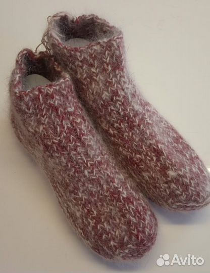 Носки вязаные из собачьей шерсти