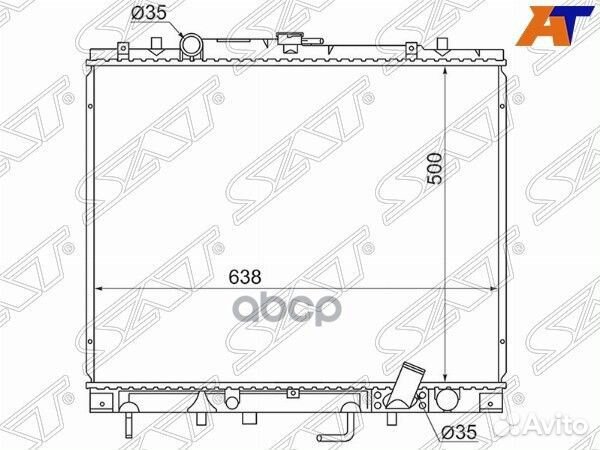 Радиатор Mitsubishi L200 96-06 / Pajero Sport